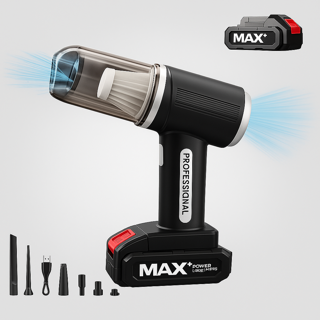 Aspiradora Portátil Max | batería recargable intercambiable