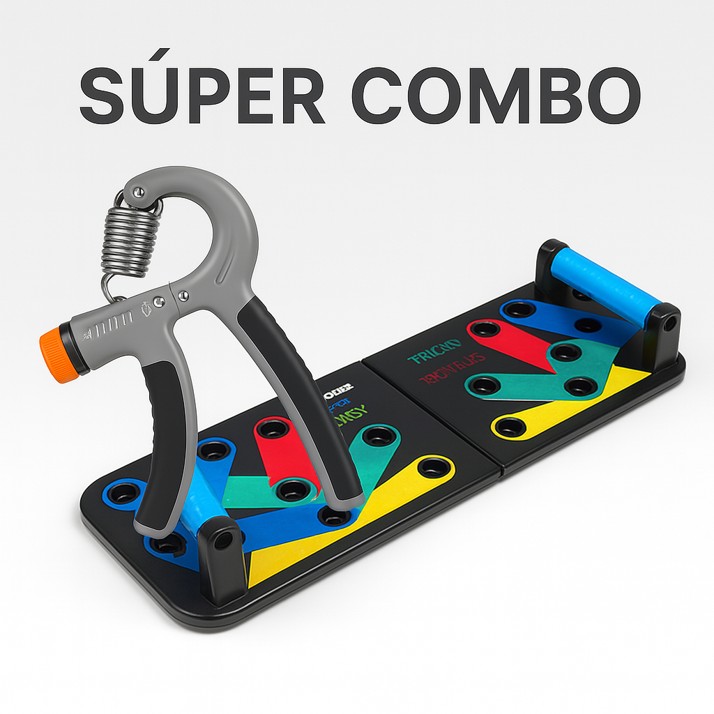 Combo | Tabla abdominal Push Up | Hand Gryp fuerza de agarre