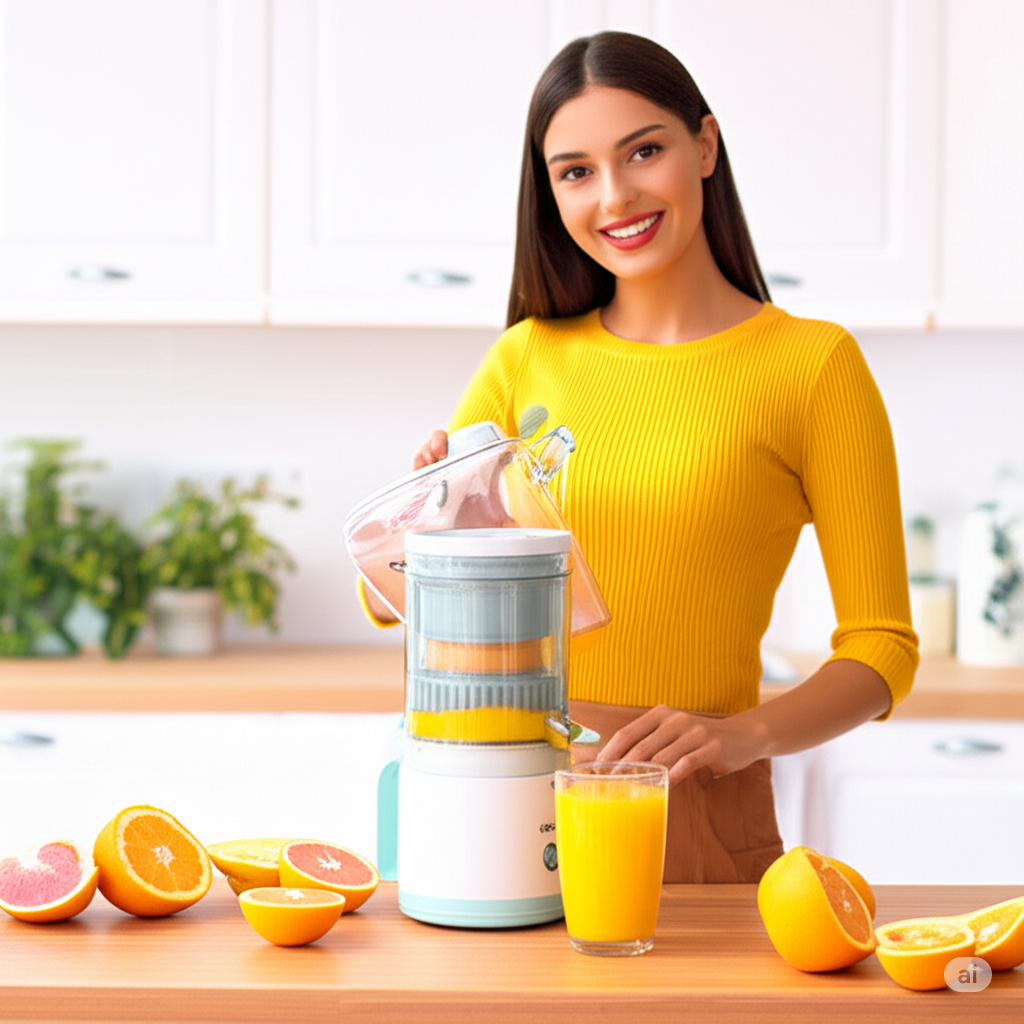Exprimidor automatico | Jugo de naranja | Obsequio cortador de frutas y verduras
