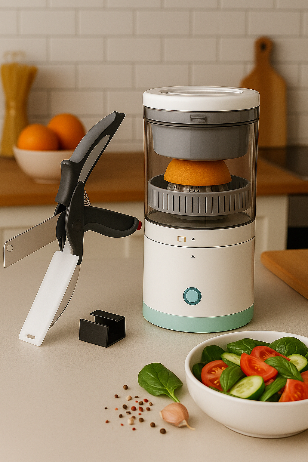 Exprimidor automatico | Jugo de naranja | Obsequio cortador de frutas y verduras
