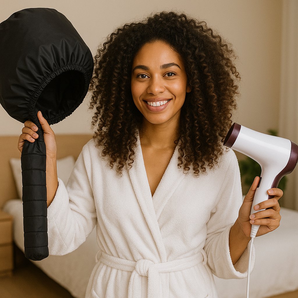 Gorro térmico | Secador de cabello | Liso | Crespo | Ondulado
