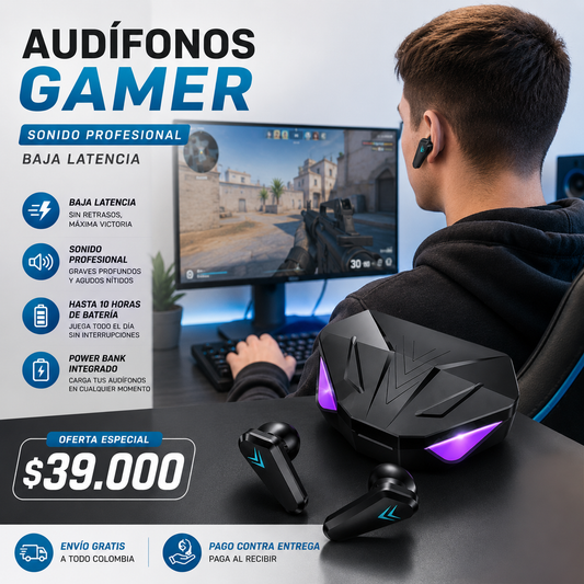 Audifonos Gamer | Baja latencia | Profesionales