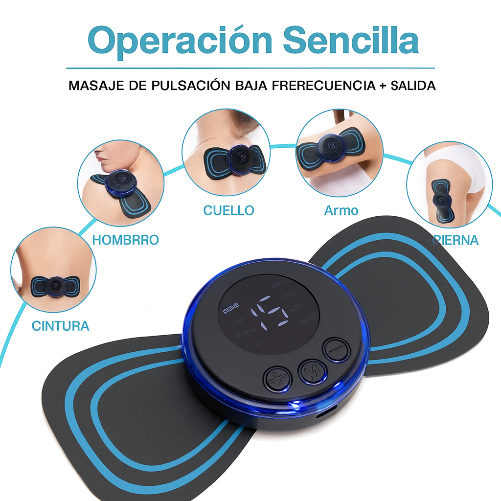 Masajeador de Pulsaciones | 8 modos | 19 niveles de intensidad