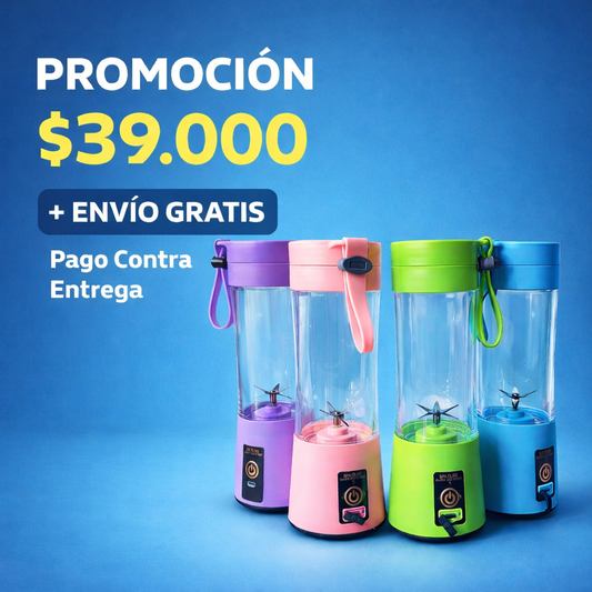 Licuadora portátil | Alta potencia | Recargable | Batería de larga duración