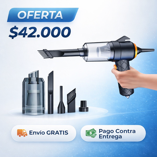 Aspiradora 3 en 1 | Portátil | Aspira | Sopla | Infla | Alta potencia