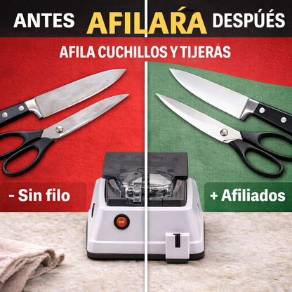 Afilador de cuchillos | Eléctrico | Alta potencia | Larga durabilidad
