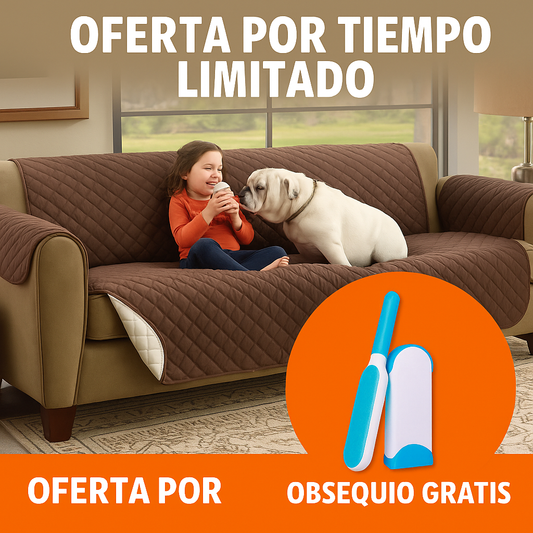 Protector de sofá | Obsequio Cepillo quita pelo-pelusa