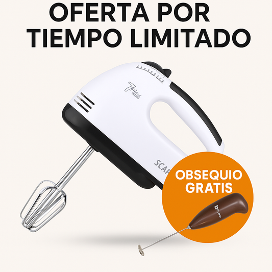 Batidora electrica | 7 velocidades | Obsequio espumador eléctrico