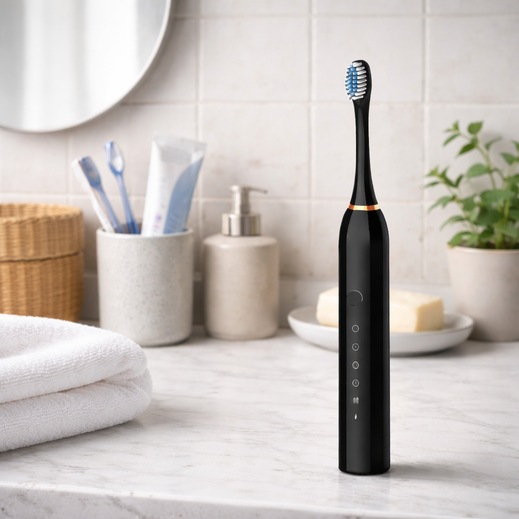 Cepillo eléctrico | Batería larga duración | 6 modos de uso | 4 cabezales repuesto