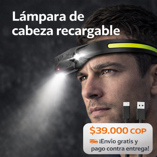 Lampara | Linterna de cabeza | Modos parpadeo | Ciclismo