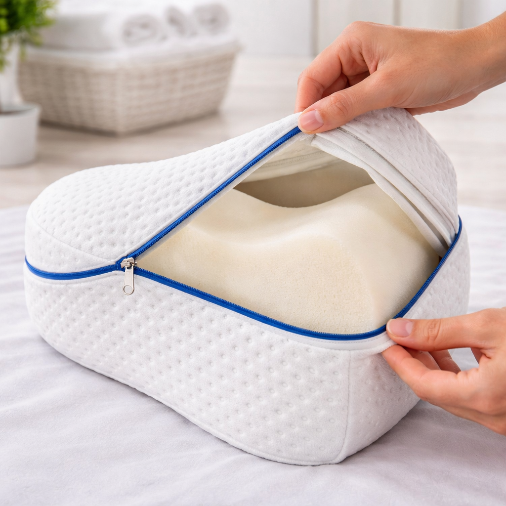 Almohada | Ortopédica | Piernas | Con soporte cervical