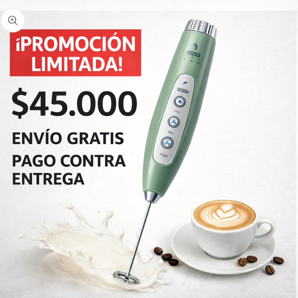 Batidor | Espumador | bateria larga vida a tu cocina