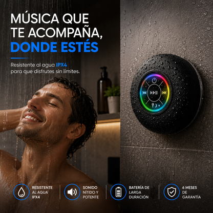 Parlante ducha | Resistente al agua | Batería larga duración