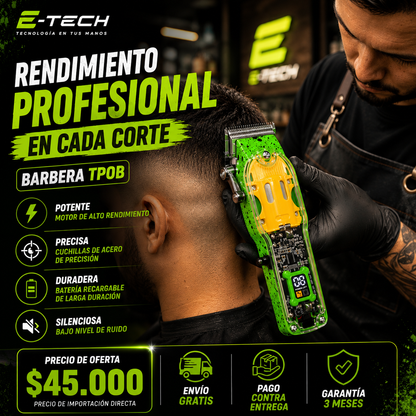 Barbera profesional | Transparente | Tp0b