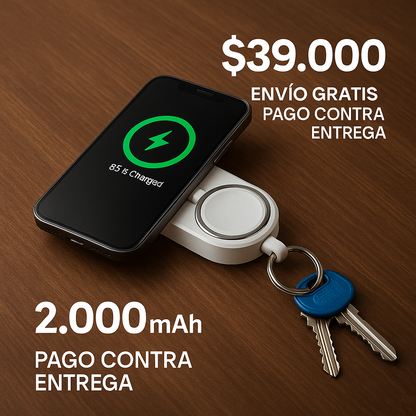 Bateria portatil | Power Bank | Llavero | 2.000 mAh
