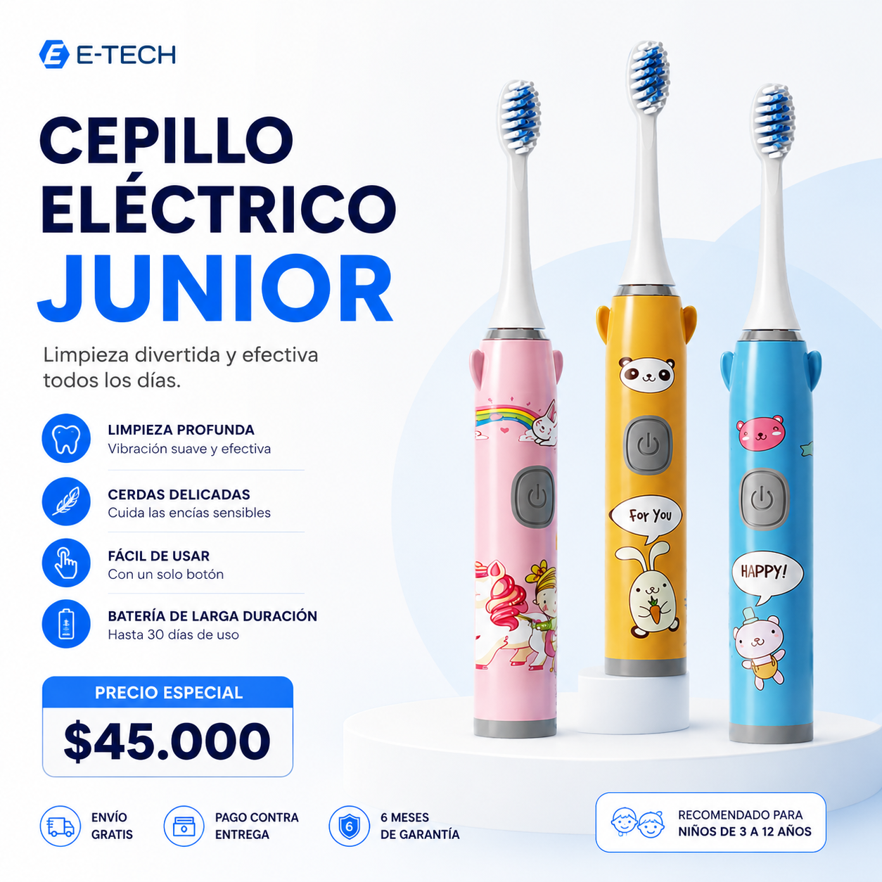 Cepillo Dental | Eléctrico | Para niños
