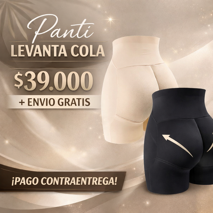 Panti levanta cola | Con soporte reducción abdominal | De algodón elástico